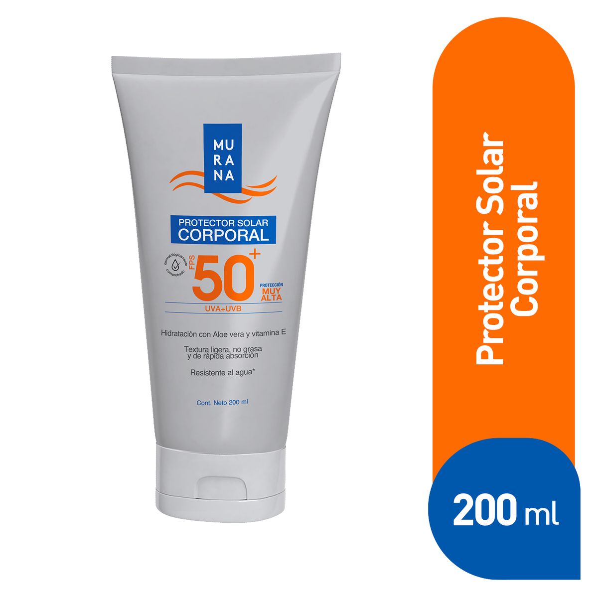 MURANA - Protector Solar Murana SPF50+ Envase 200 mL