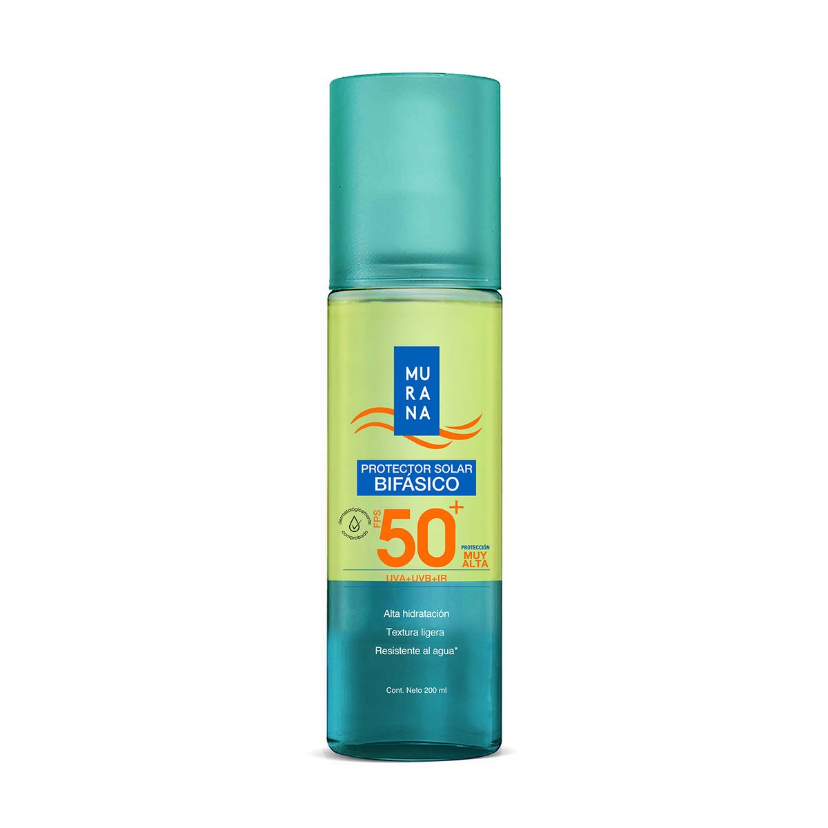 MURANA - Protector Solar Murana Bifásico Hidratante SPF50+ Envase 200 mL