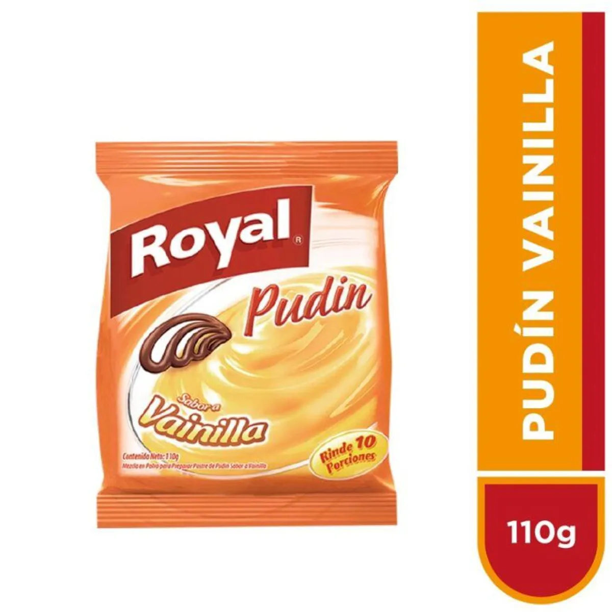 ROYAL - Mezcla Polvo Pudín Royal Vainilla Bolsa 110 g