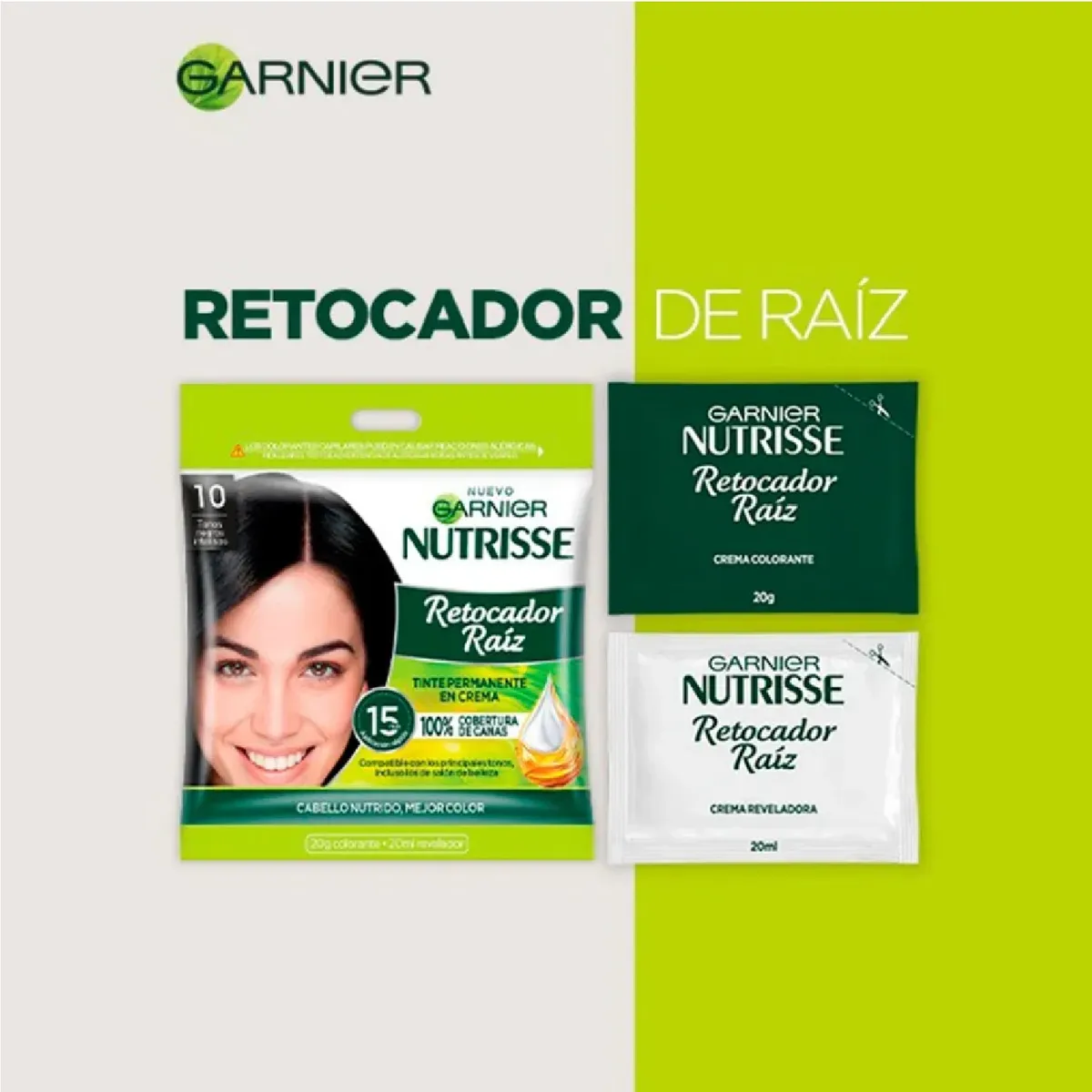NUTRISSE - Retocador de Raíz Nutrisse Tono 10 Negro Intenso