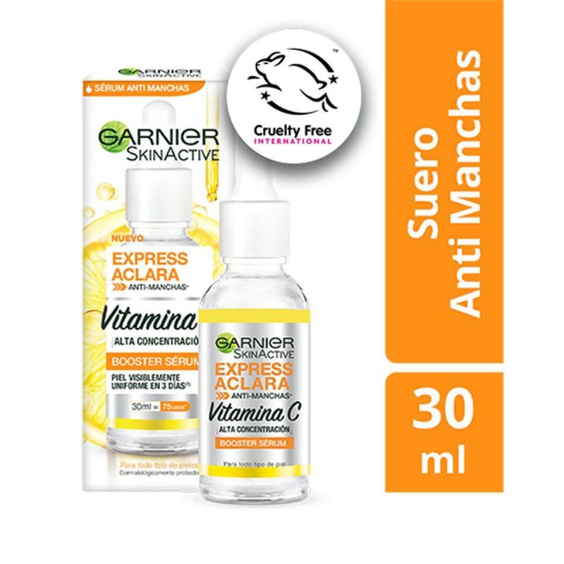 GARNIER - Sérum Facial Garnier Anti Manchas Express Aclara Vitamina C Envase 30 mL