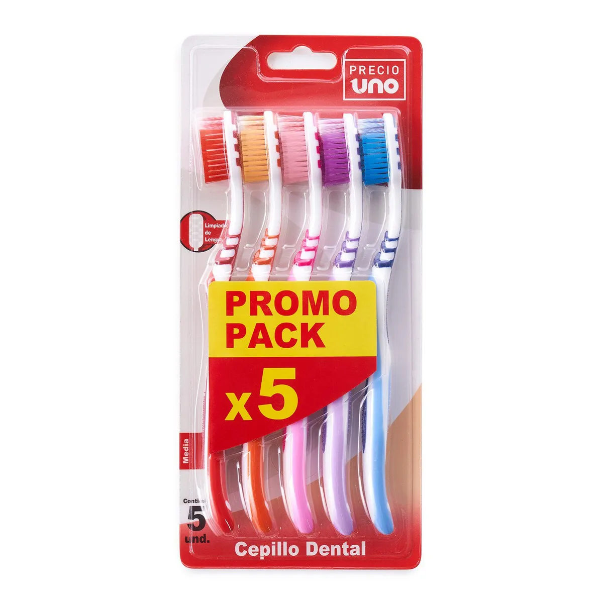 PRECIO UNO - Cepillo Dental Precio Uno Empaque 5 Und