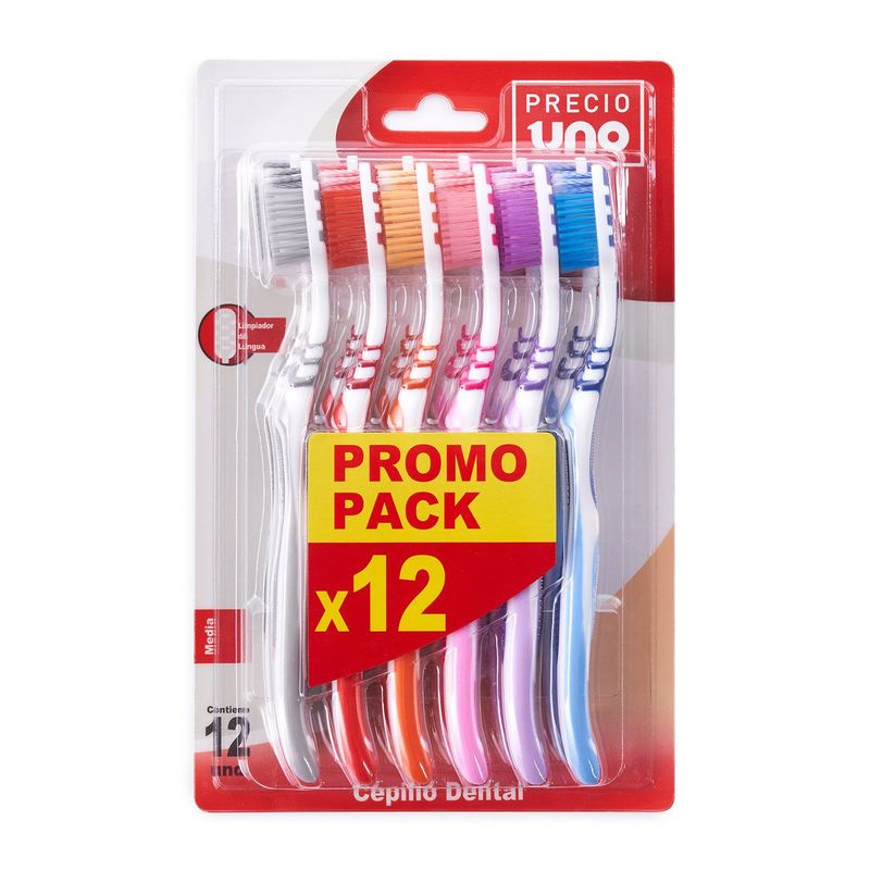 PRECIO UNO - Cepillo Dental Precio Uno Pack 3 Und