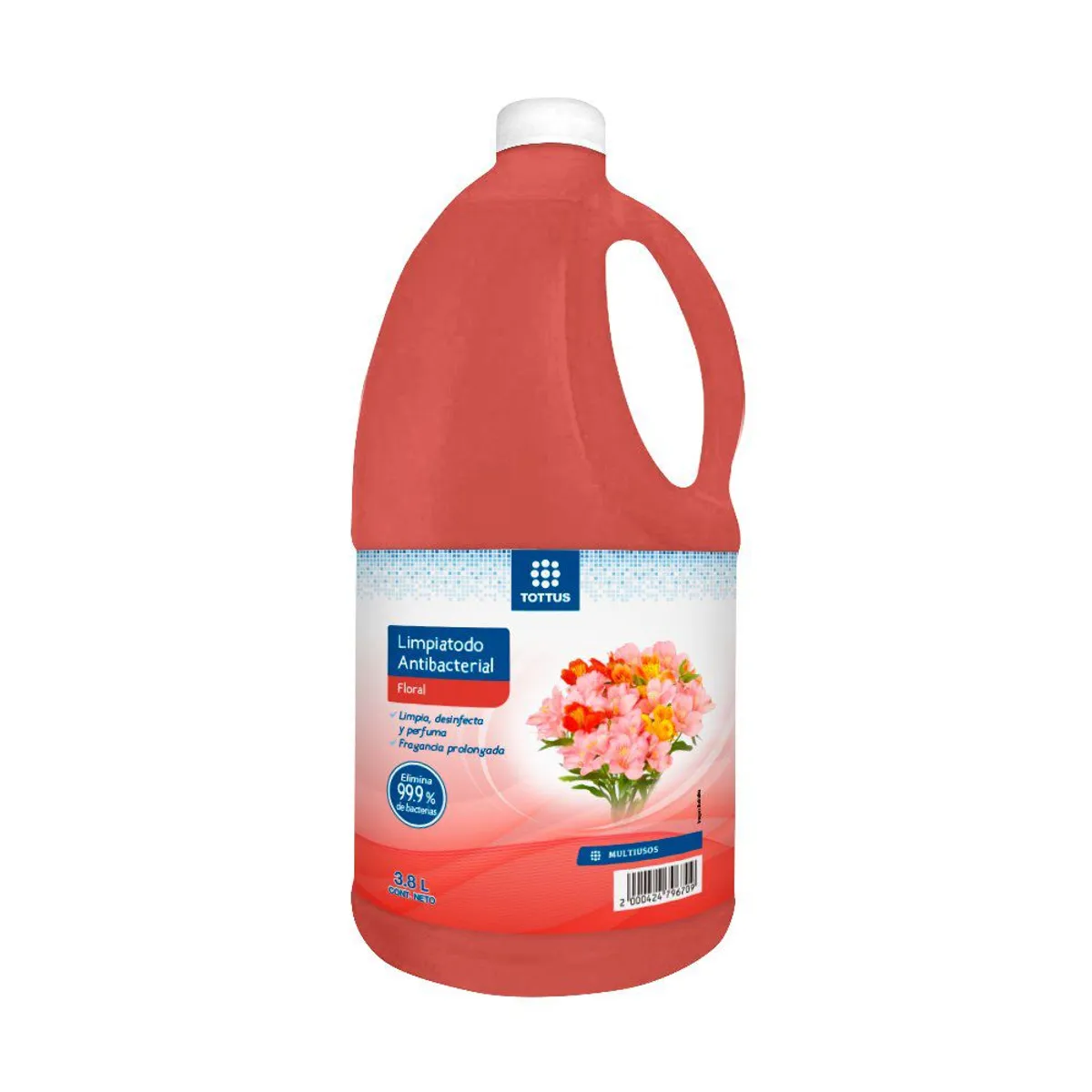 TOTTUS - Limpiatodo Antibacterial Tottus Floral Botella 3.8 L