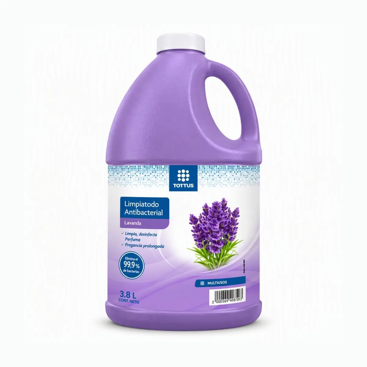 TOTTUS - Limpiatodo Antibacterial Tottus Lavanda Botella 3.8 L