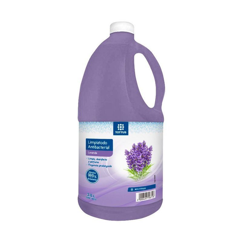 TOTTUS - Limpiatodo Tottus Antibacterial Lavanda Botella 3.8 L