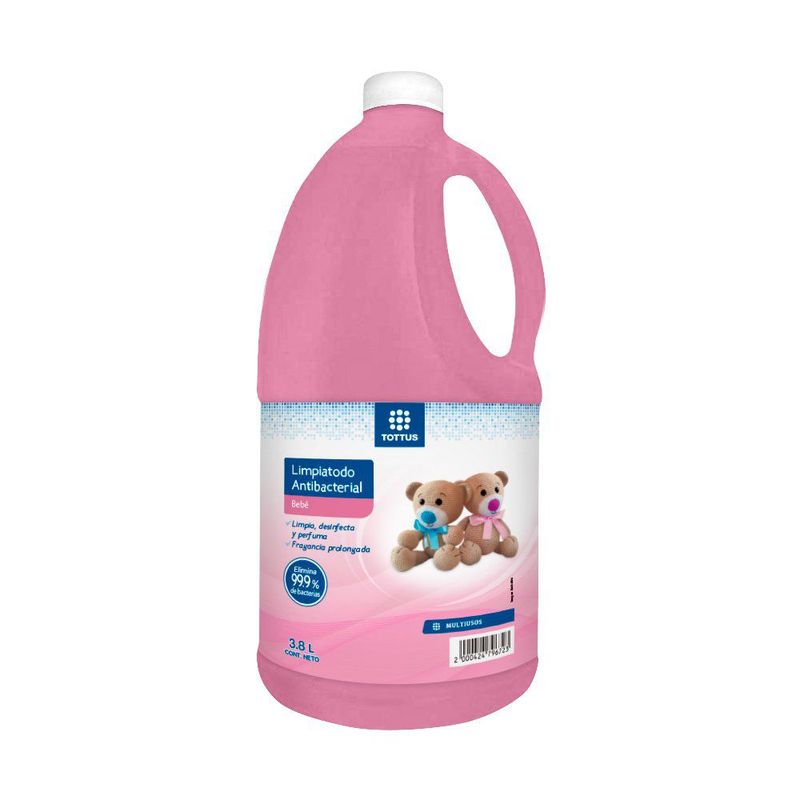 TOTTUS - Limpiatodo Tottus Antibacterial Bebé Botella 3.8 L