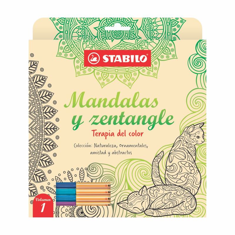 STABILO - Libro de Mandálas y Zentagle Stabilo Vol 1