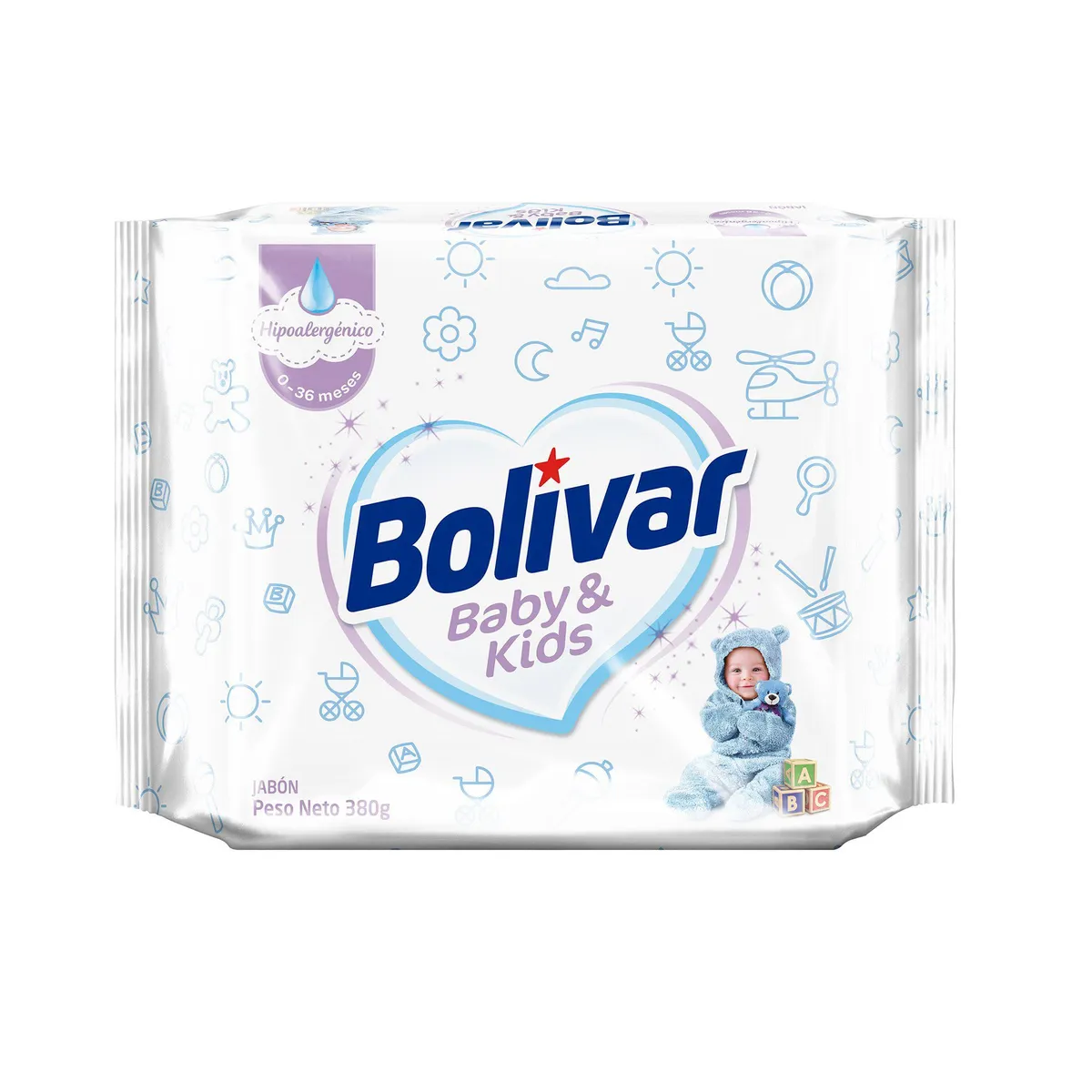 BOLIVAR - Jabón Bolívar Bebé Empaque 380 g