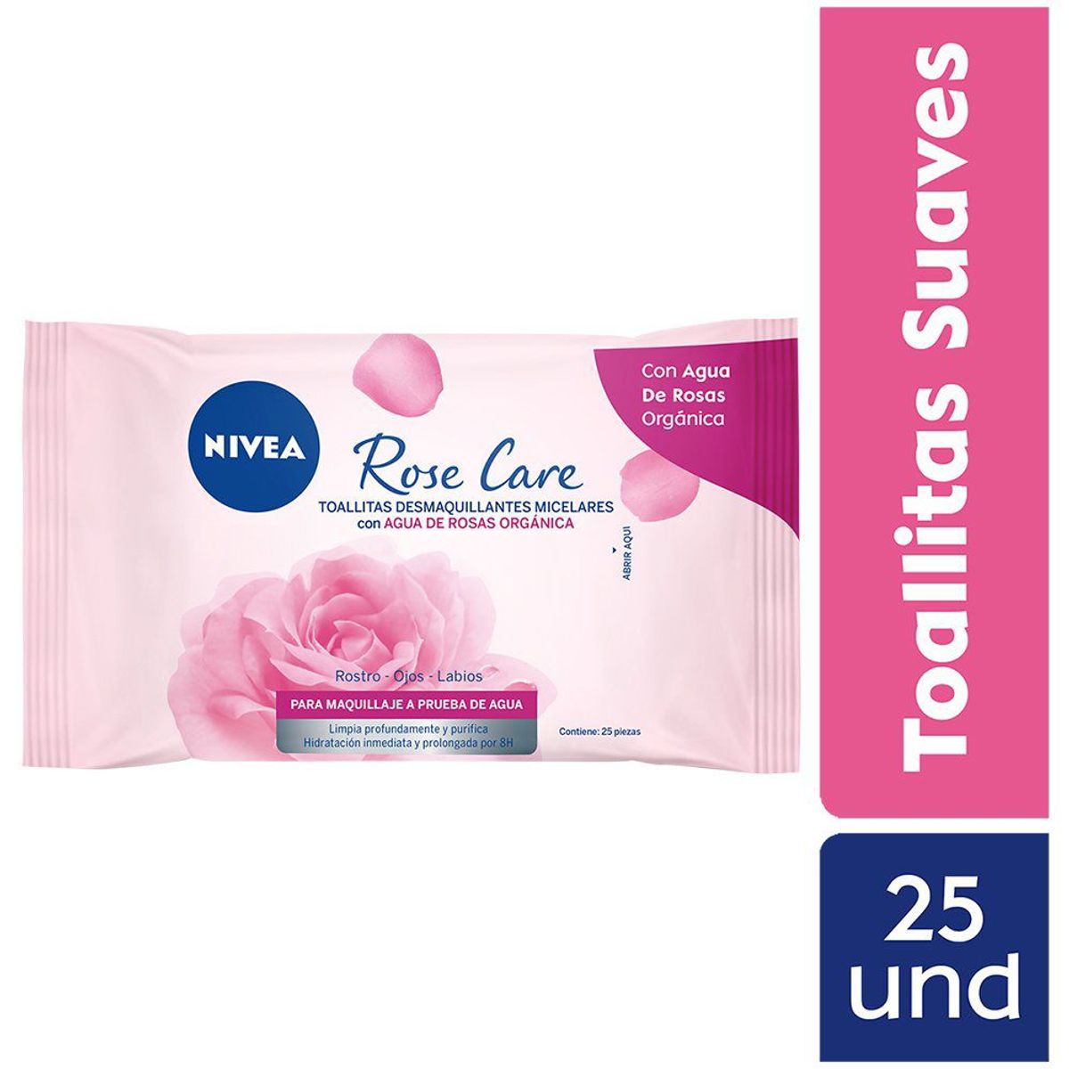 NIVEA - Toallitas Desmaquillantes Nivea Roses Empaque 25 Und