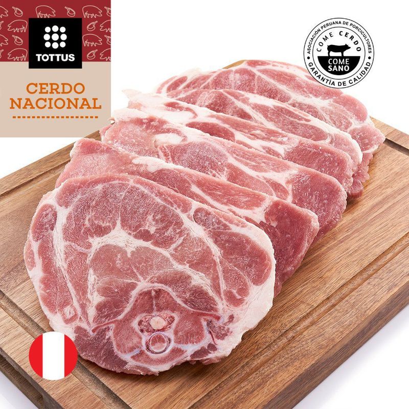 TOTTUS - Chuleta Parrillera De Cerdo Congelado Tottus