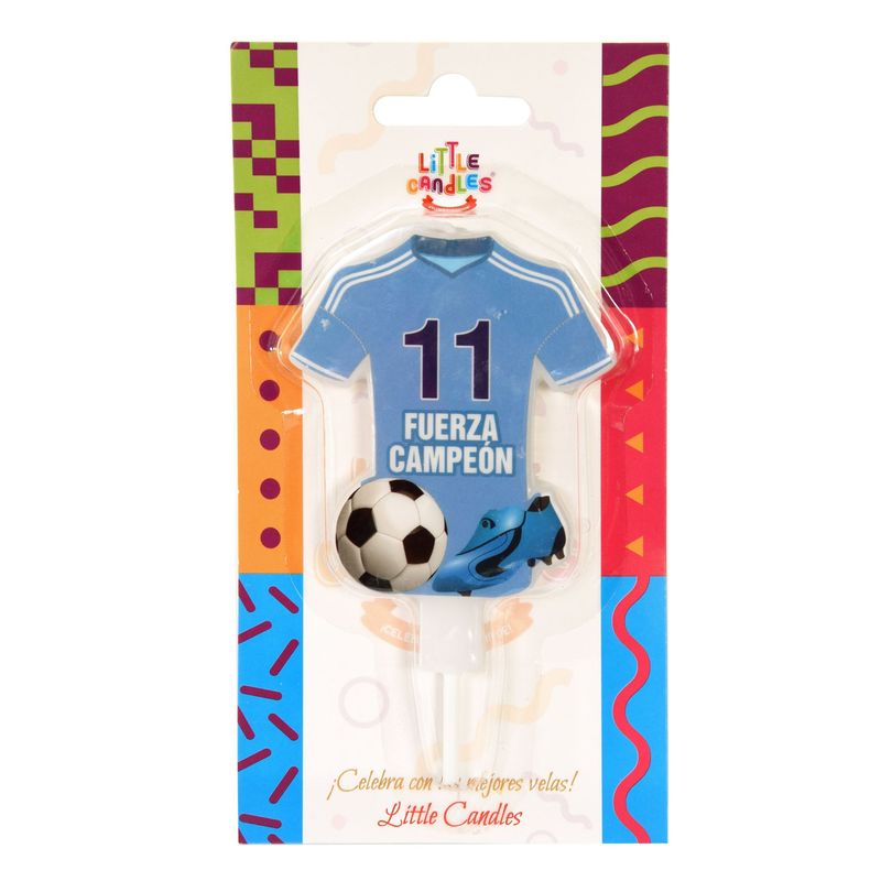 LITTLE CANDLES - Velas De Cumpleaños Camiseta Celeste