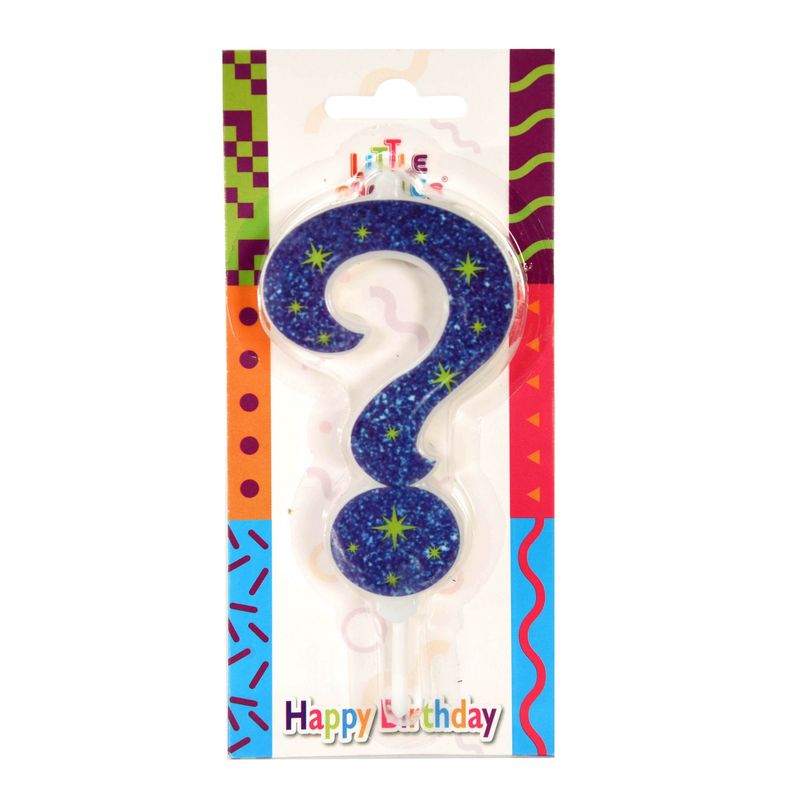 LITTLE CANDLES - Velas De Cumpleaños Signos Sticker Azul