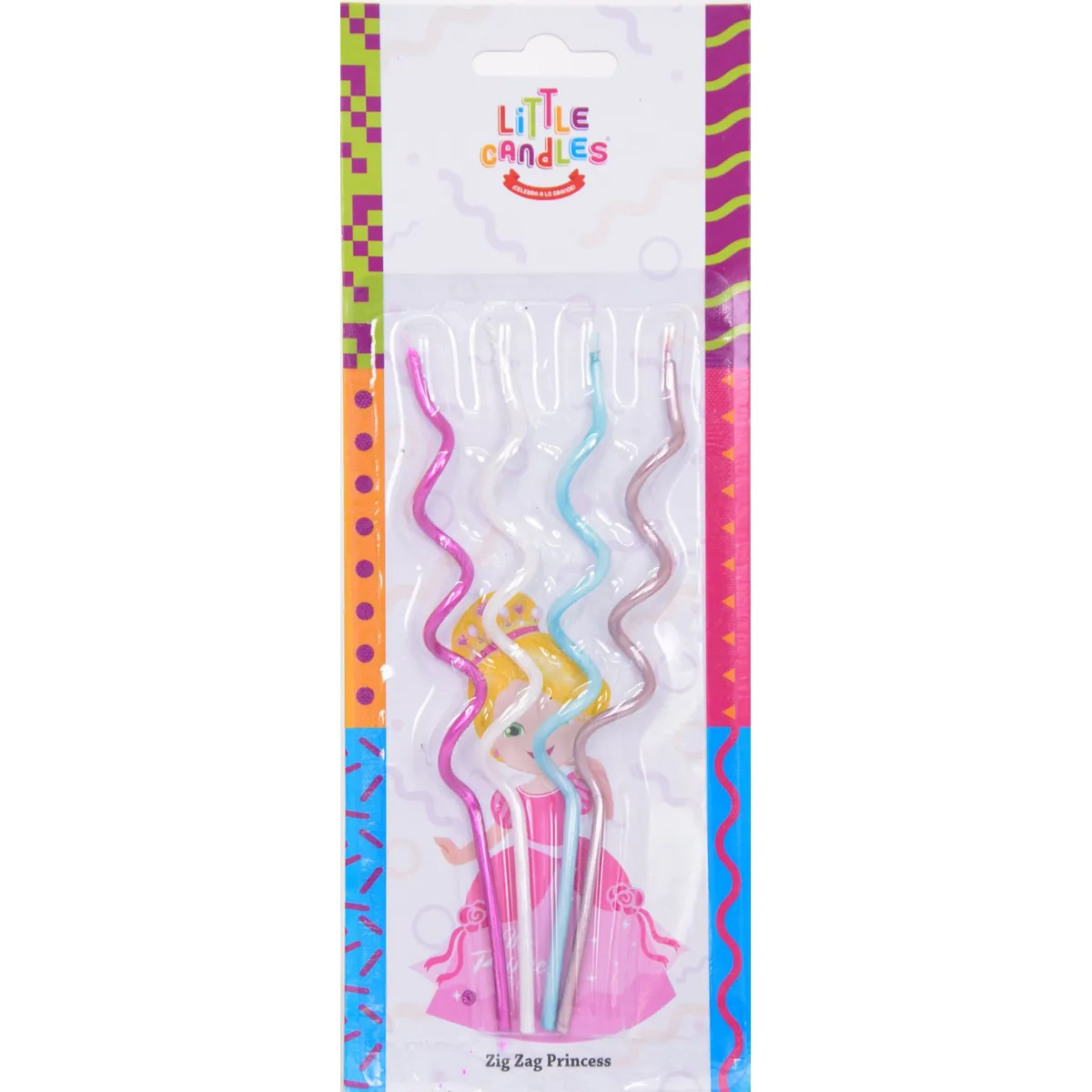 LITTLE CANDLES - Velas De Cumpleaños Zigzag Multicolor