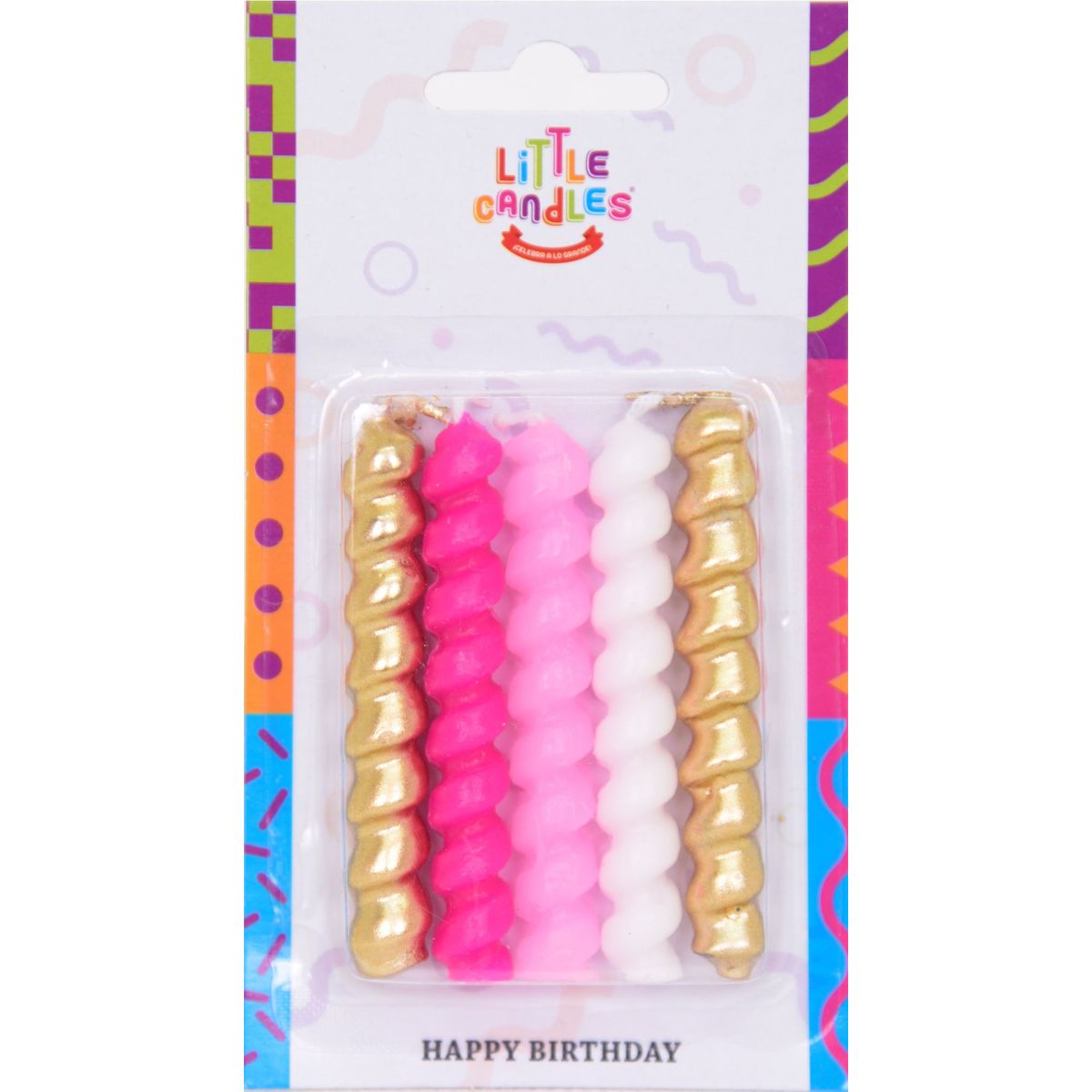 LITTLE CANDLES - Velas De Cumpleaños Tradicional Torneada Reina