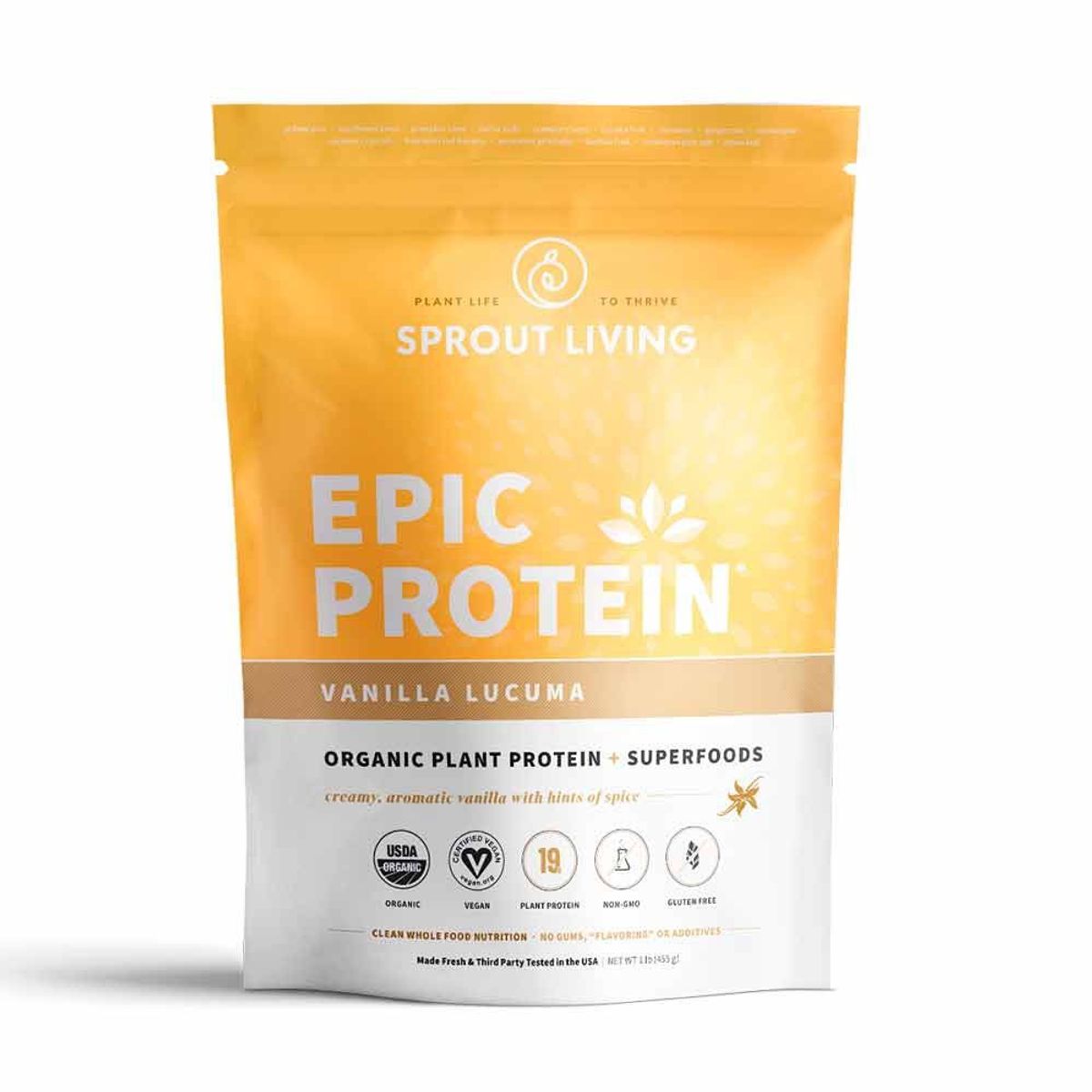 SPROUT LIVING - Epic Protein Vainilla Lúcuma Sprout Living 453 g