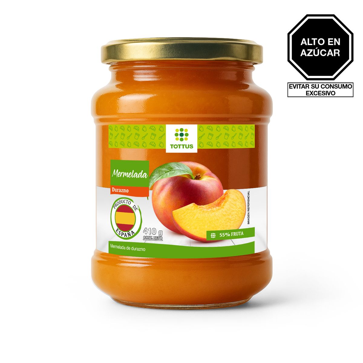 TOTTUS - Mermelada Tottus Albaricoque Envase 410 g
