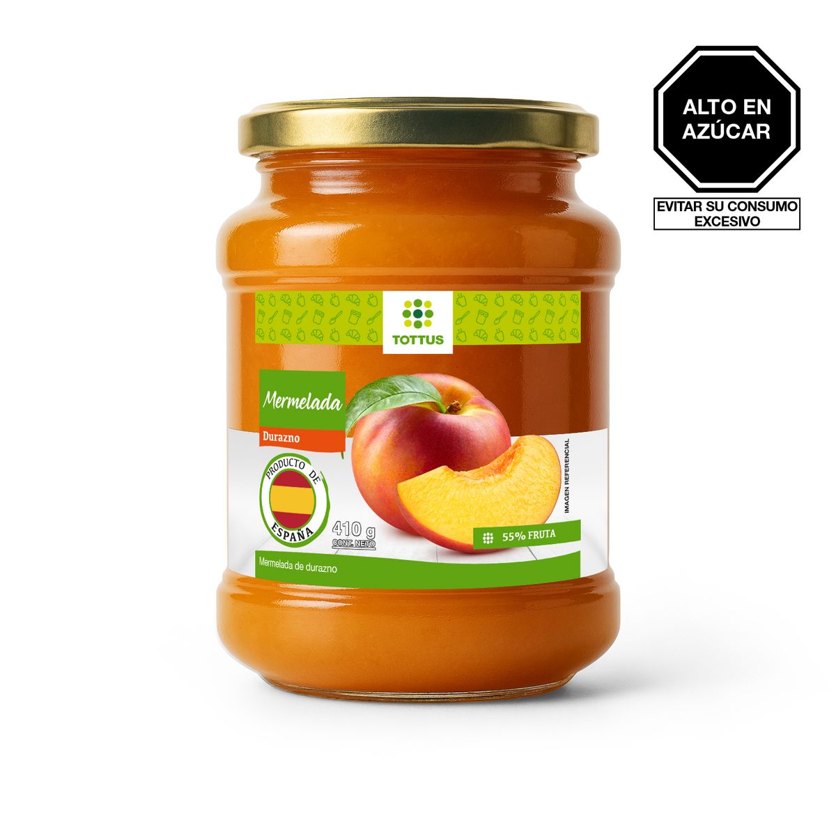 TOTTUS - Mermelada Tottus Albaricoque Envase 410 g