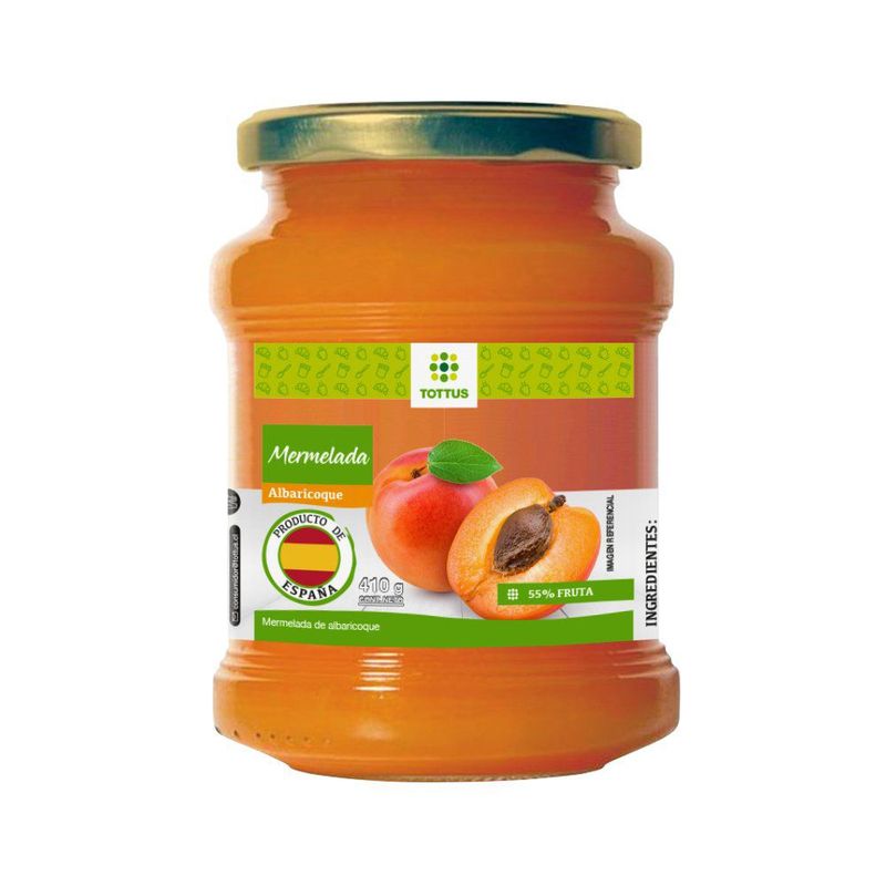 TOTTUS - Mermelada Tottus Albaricoque Envase 410 g