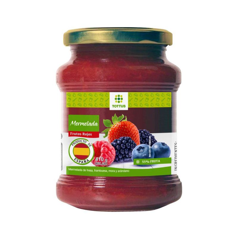 TOTTUS - Mermelada Frutos Rojos Tottus 410 g