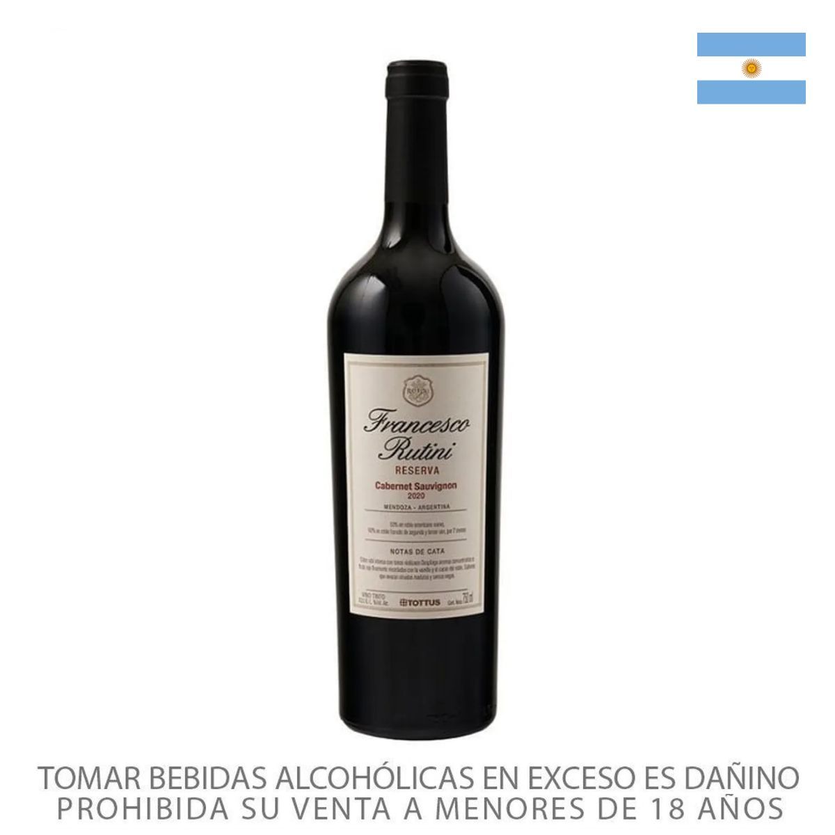 TOTTUS - Vino Tinto Rutini Reserva Cabernet Sauvignon Tottus Botella 750 mL
