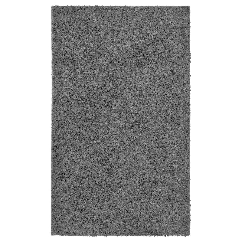 CASA JOVEN - Alfombra Shaggy 121x76 cm Gris