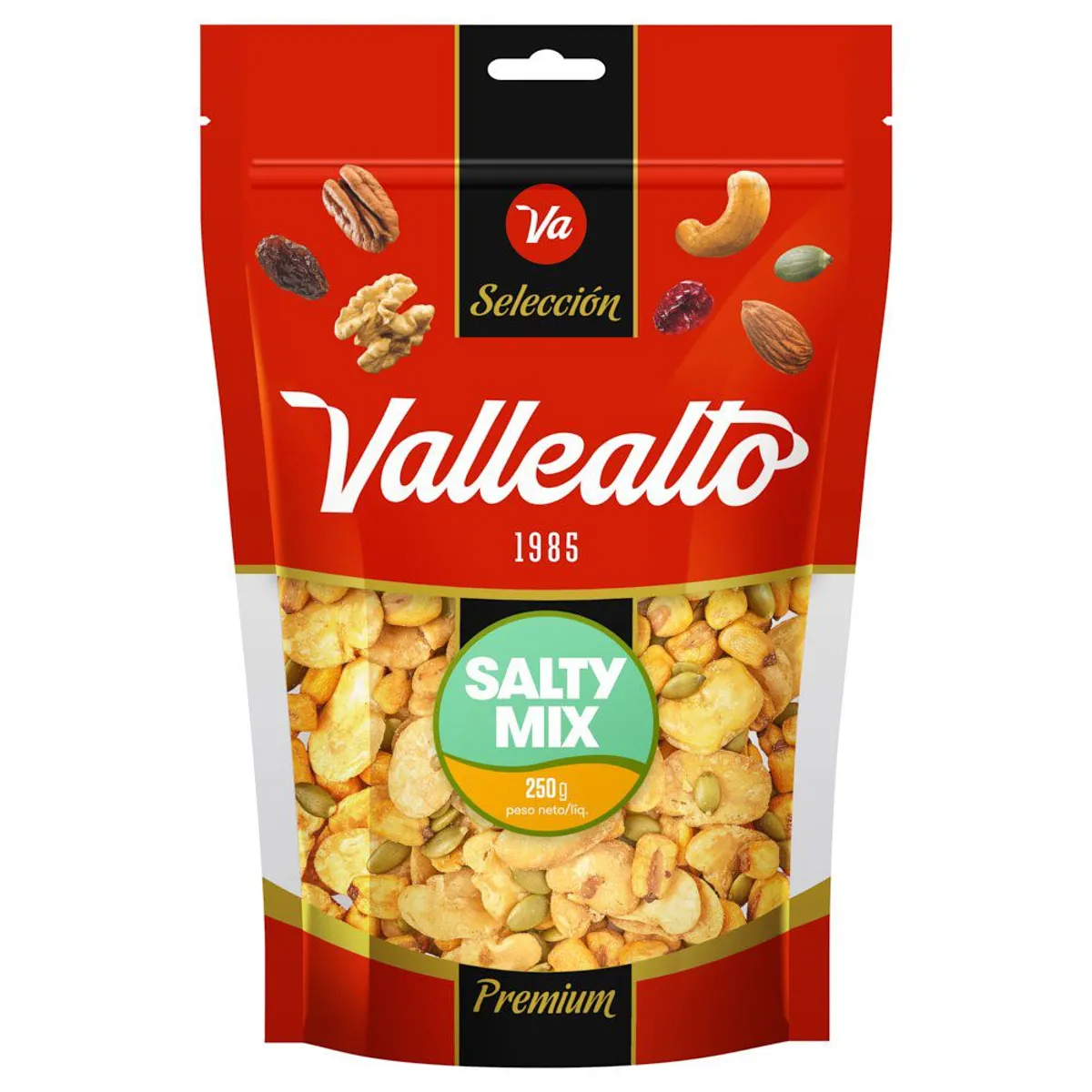 VALLEALTO - Frutos Secos Salty Mix Vallealto Bolsa 250 g