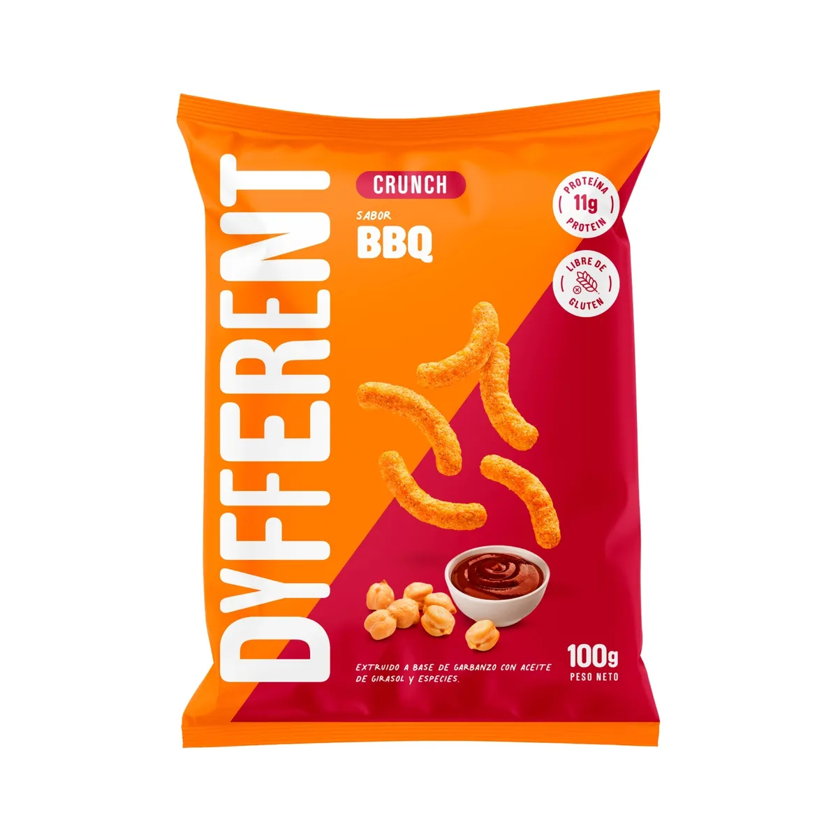 DYFFERENT - Crunch Garbanzo Dyfferent BBQ Bolsa 100 g