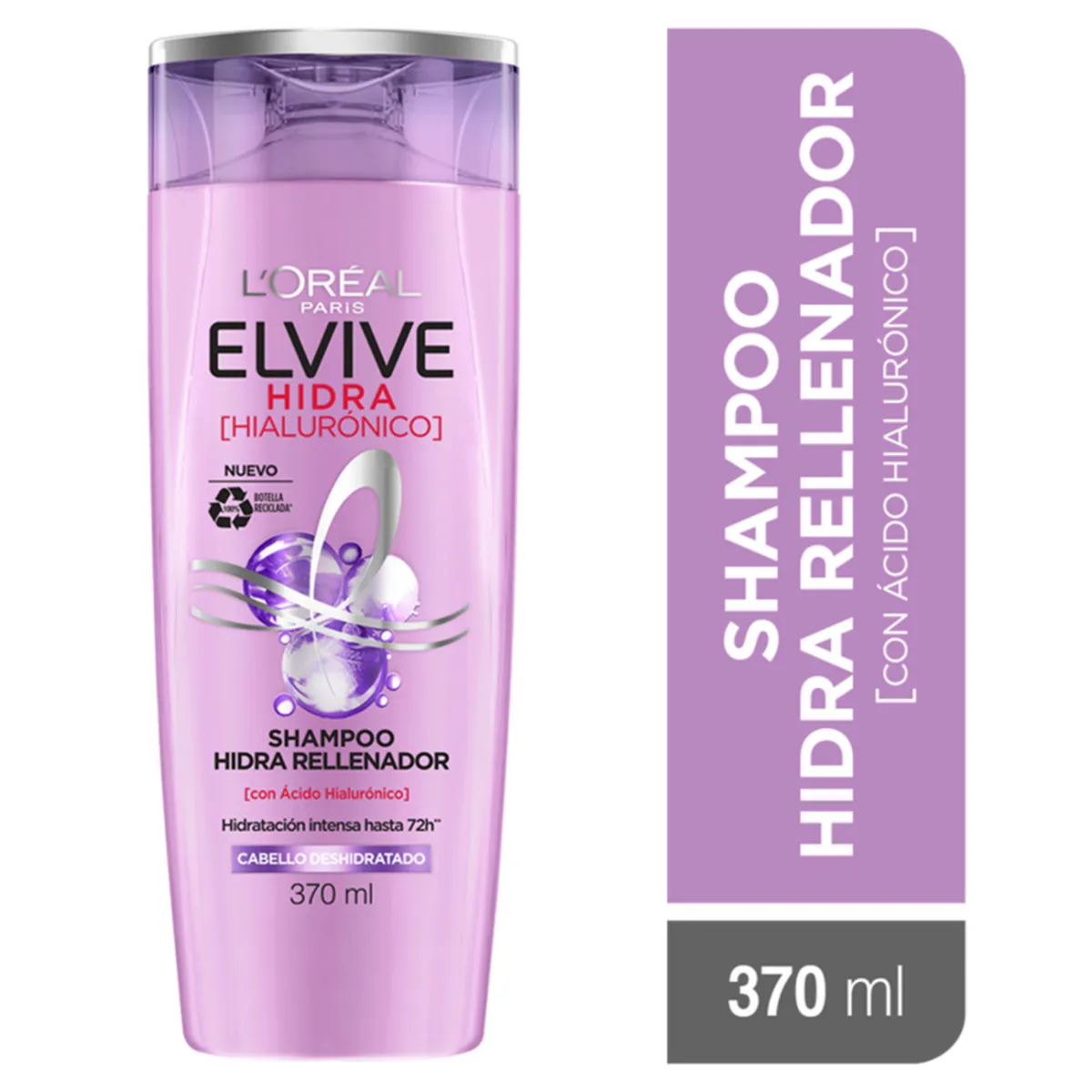 ELVIVE - Shampoo Elvive Hidra Hialurónico Botella 370 mL