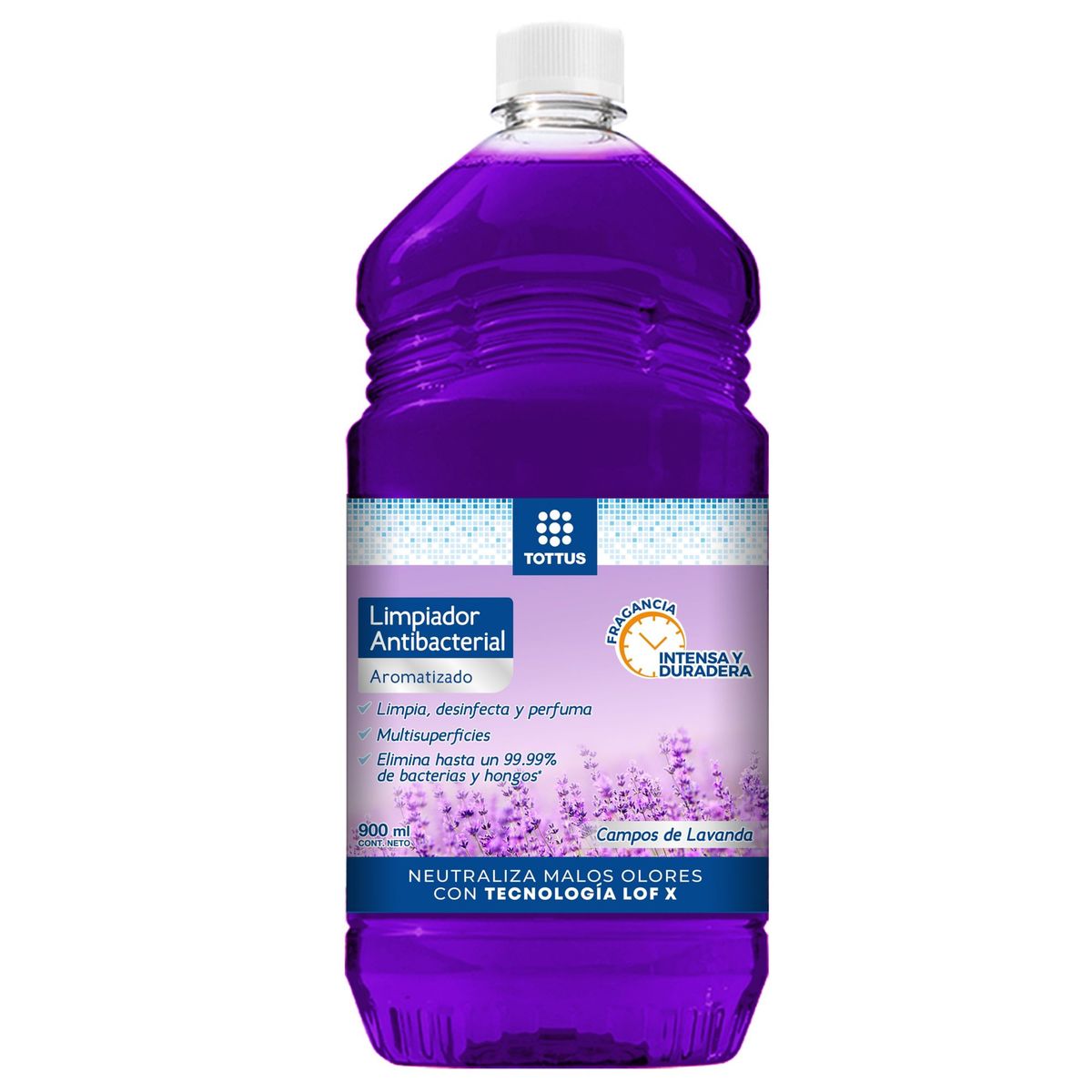 TOTTUS - Limpiador Antibacterial Tottus Campos de Lavanda Botella 900 mL
