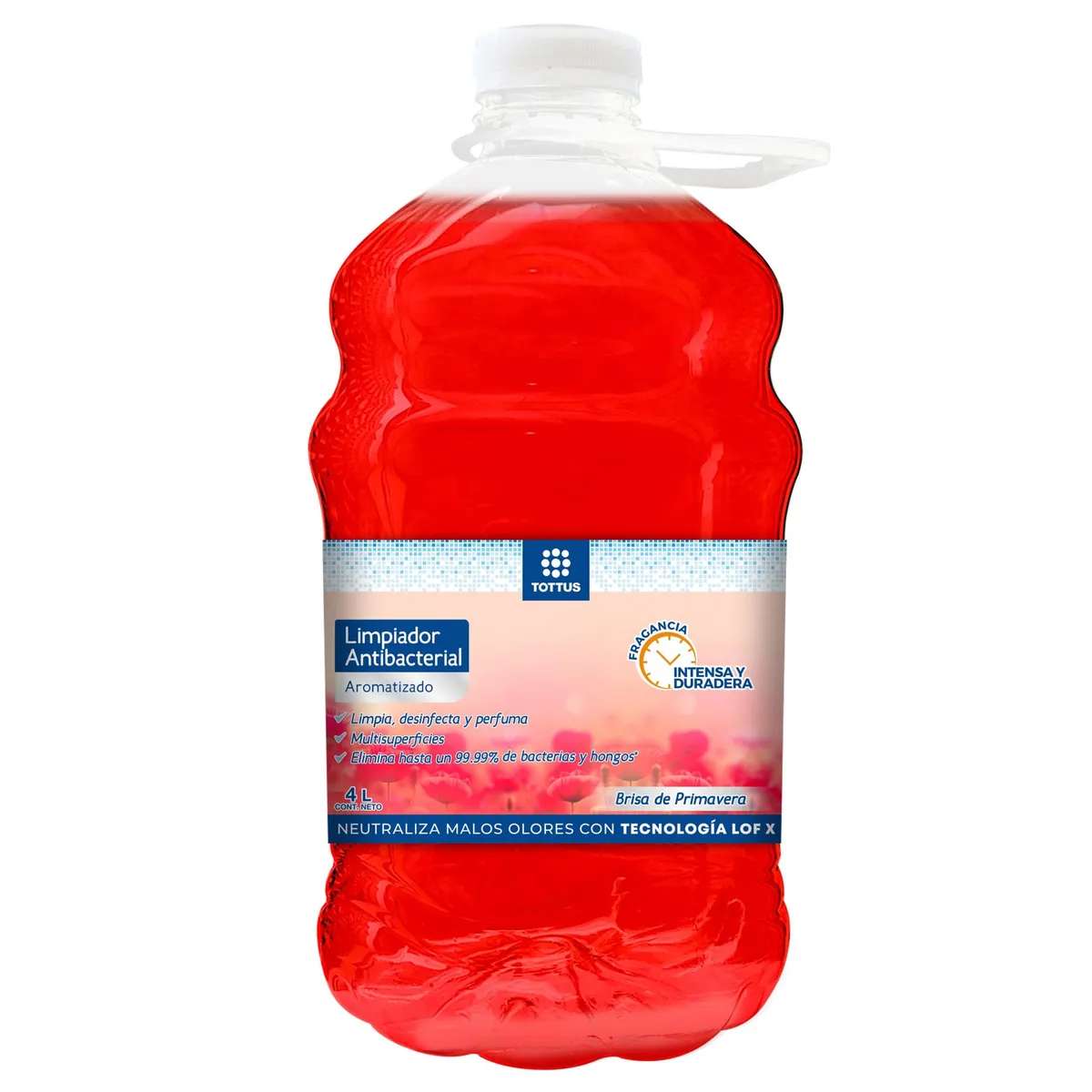 TOTTUS - Limpiador Antibacterial Tottus Brisa de Primavera Botella 4 L