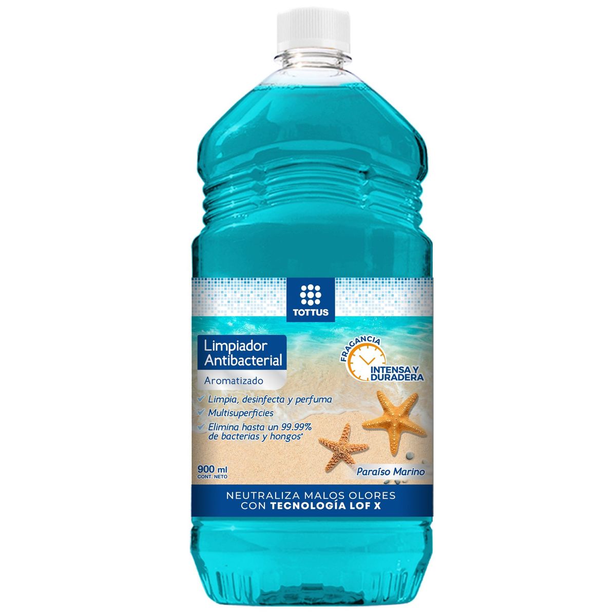 TOTTUS - Limpiador Antibacterial Tottus Paraíso Marino Botella 900 mL