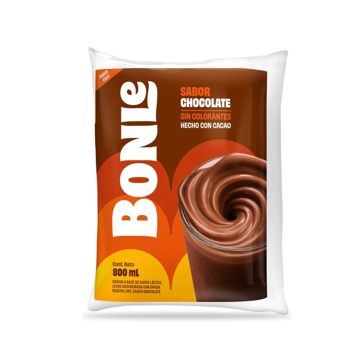 BONLE - Bebida Chocolatada UHT Bonlé Bolsa 800 mL