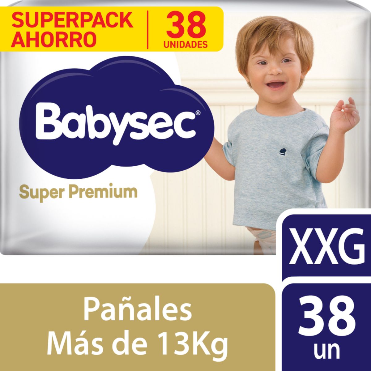 BABYSEC - Pañales Babysec Súper Premium Talla XXG Empaque 38 Und