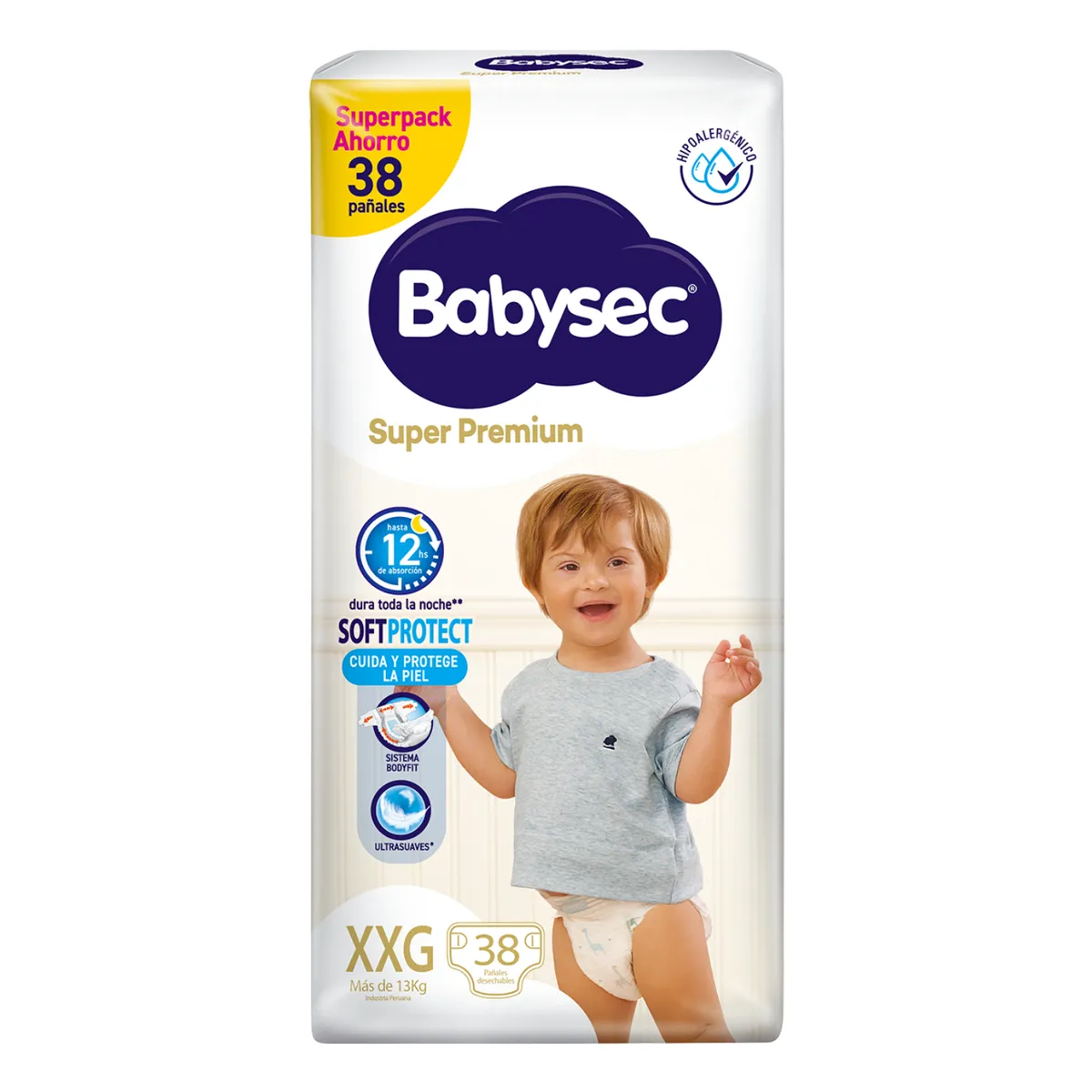 BABYSEC - Pañales Babysec Súper Premium Talla XXG Empaque 38 Und