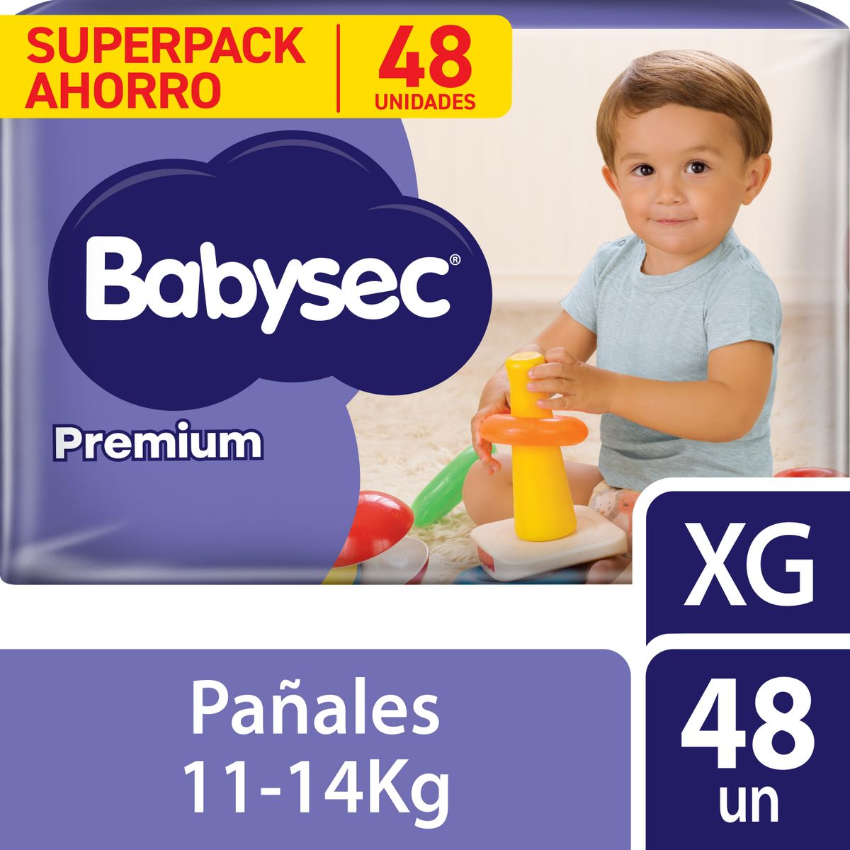 BABYSEC - Pañales Babysec Premium Talla XG Empaque 48 Und