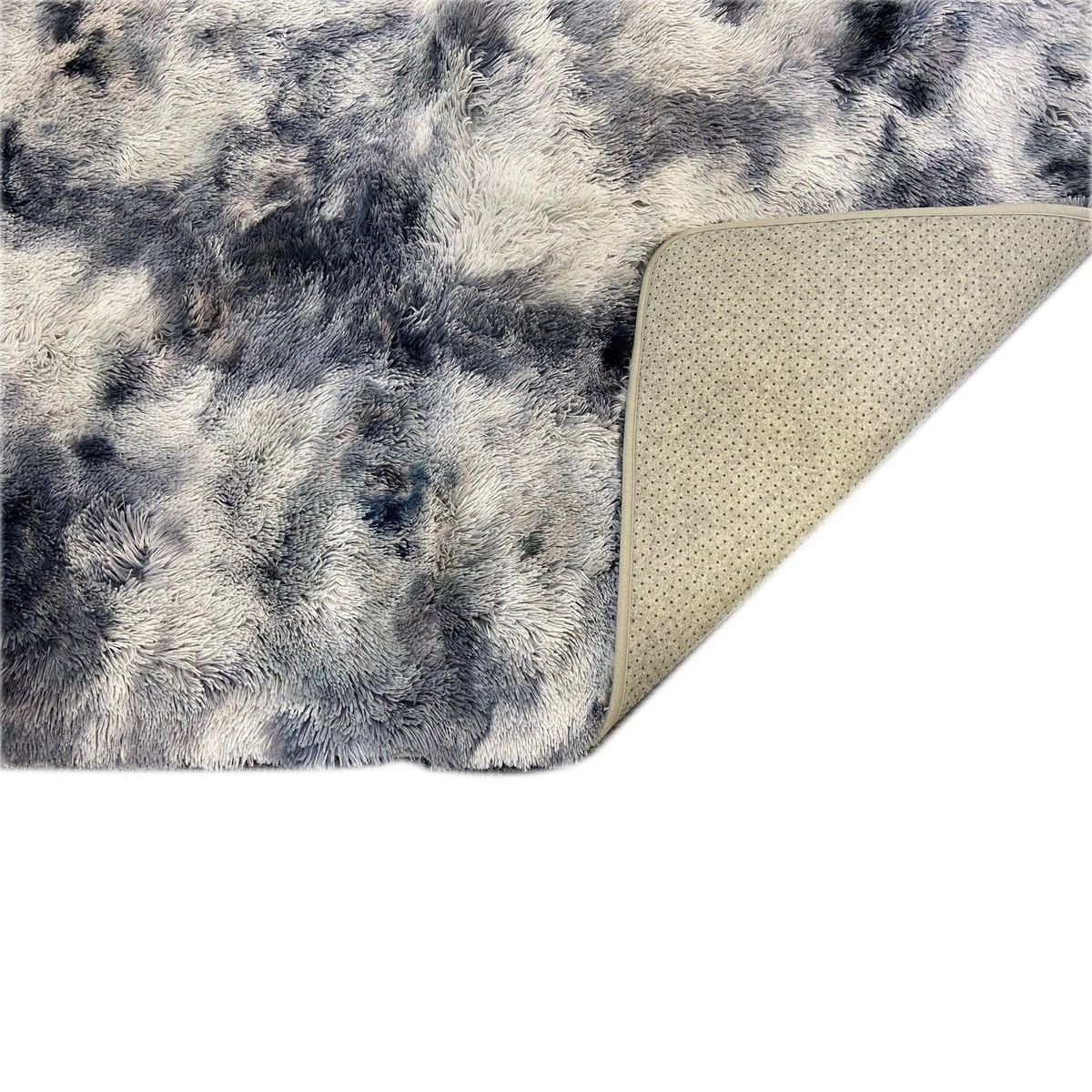 CASA JOVEN - Alfombra Pelo Largo Gris 150 X 200 Cm