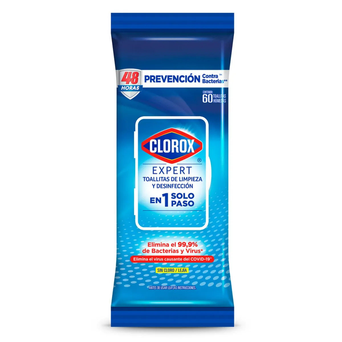 CLOROX - Toallitas Desinfectantes Clorox Expert Empaque 60 Und