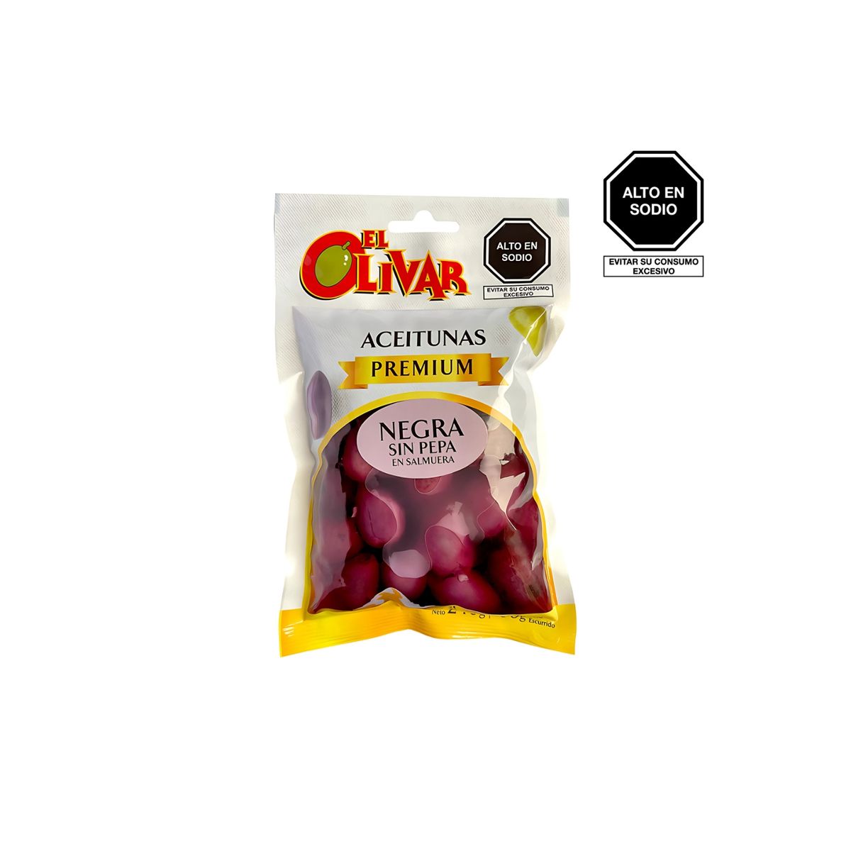 EL OLIVAR - Aceituna Negra El Olivar Sin Pepa Bolsa 240 g