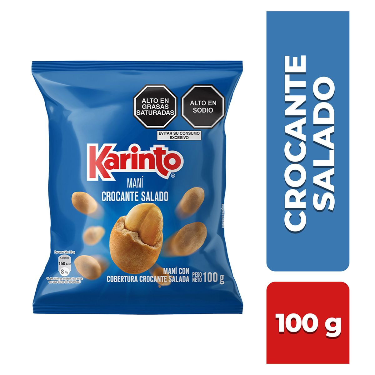 KARINTO - Maní Karinto Crocante Sal Bolsa 100 g