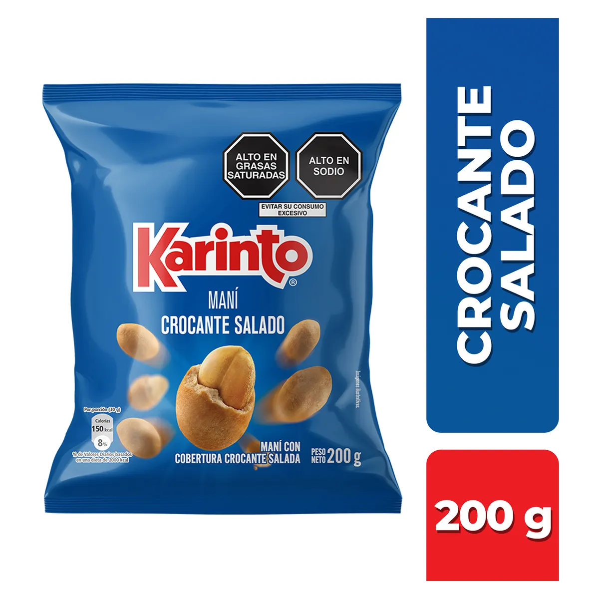 KARINTO - Maní Karinto Crocante Sal Bolsa 200 g