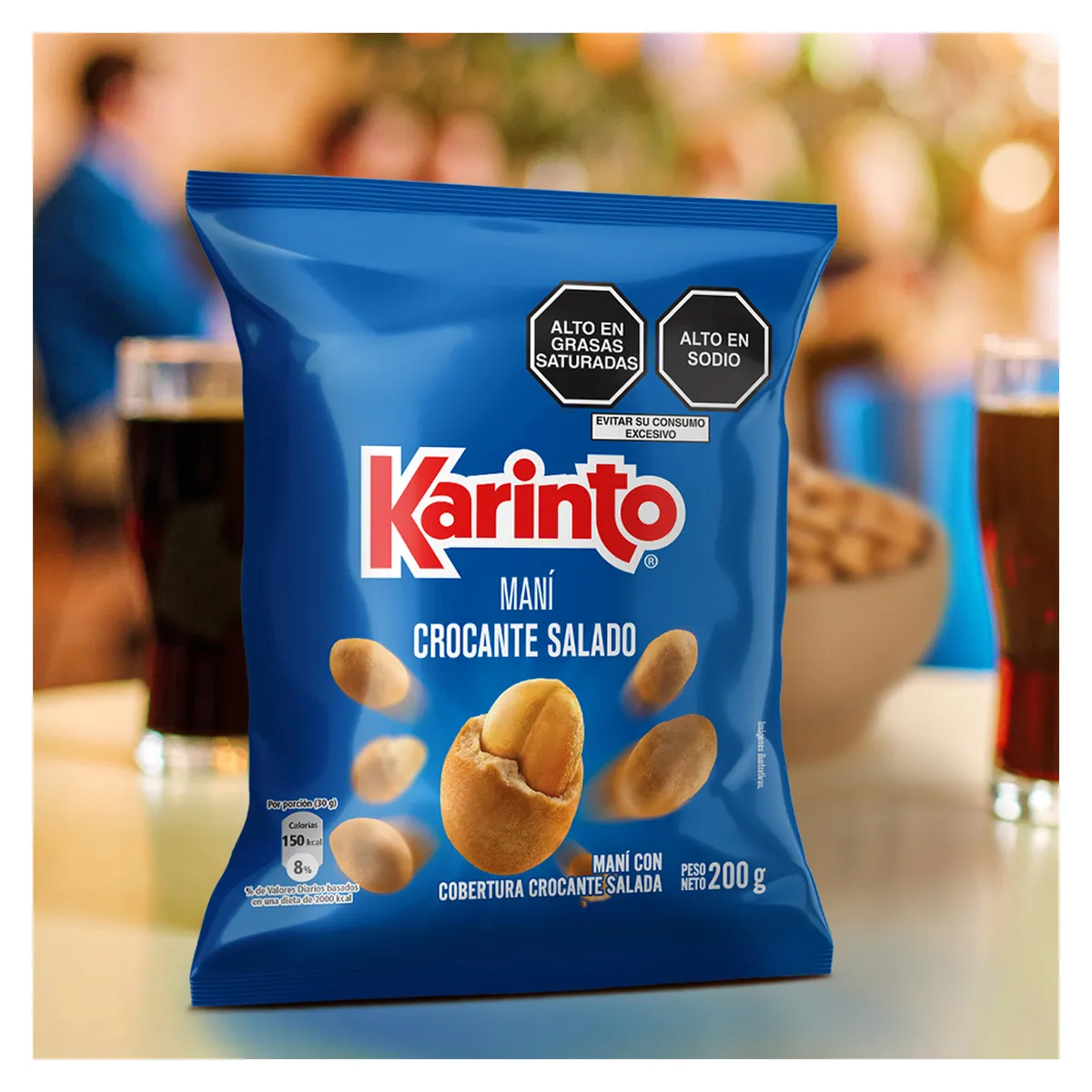 KARINTO - Maní Karinto Crocante Sal Bolsa 200 g