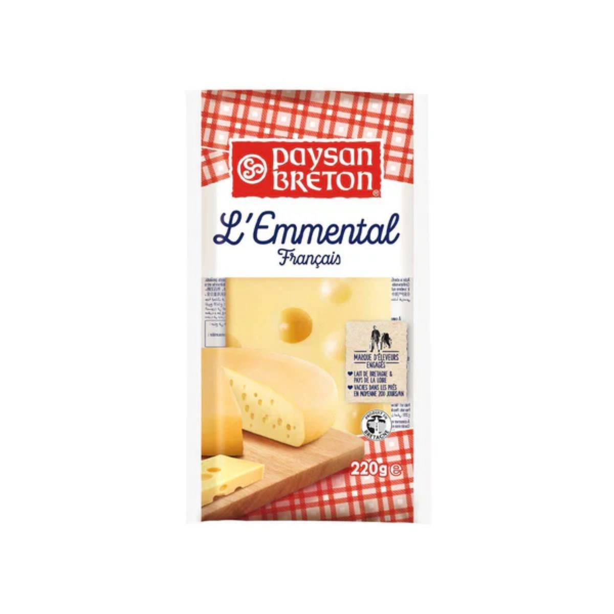 PAYSAN BRETON - Queso Emmental Paysan Breton Empaque 220 g