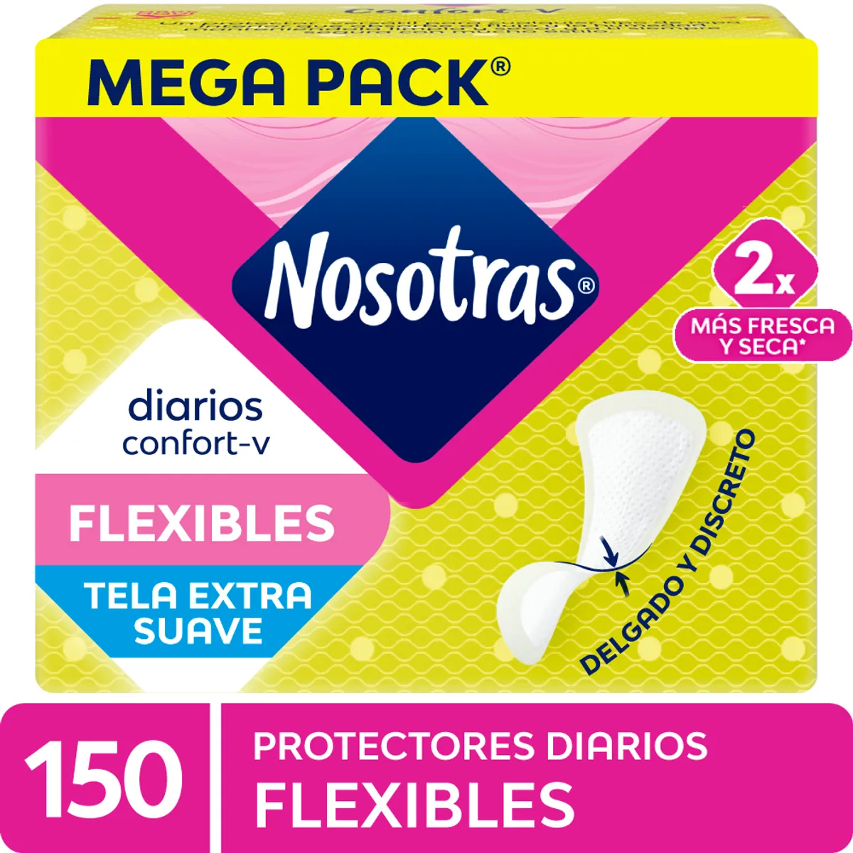 NOSOTRAS - Protectores Diarios Nosotras Flexibles Empaque 150 Und