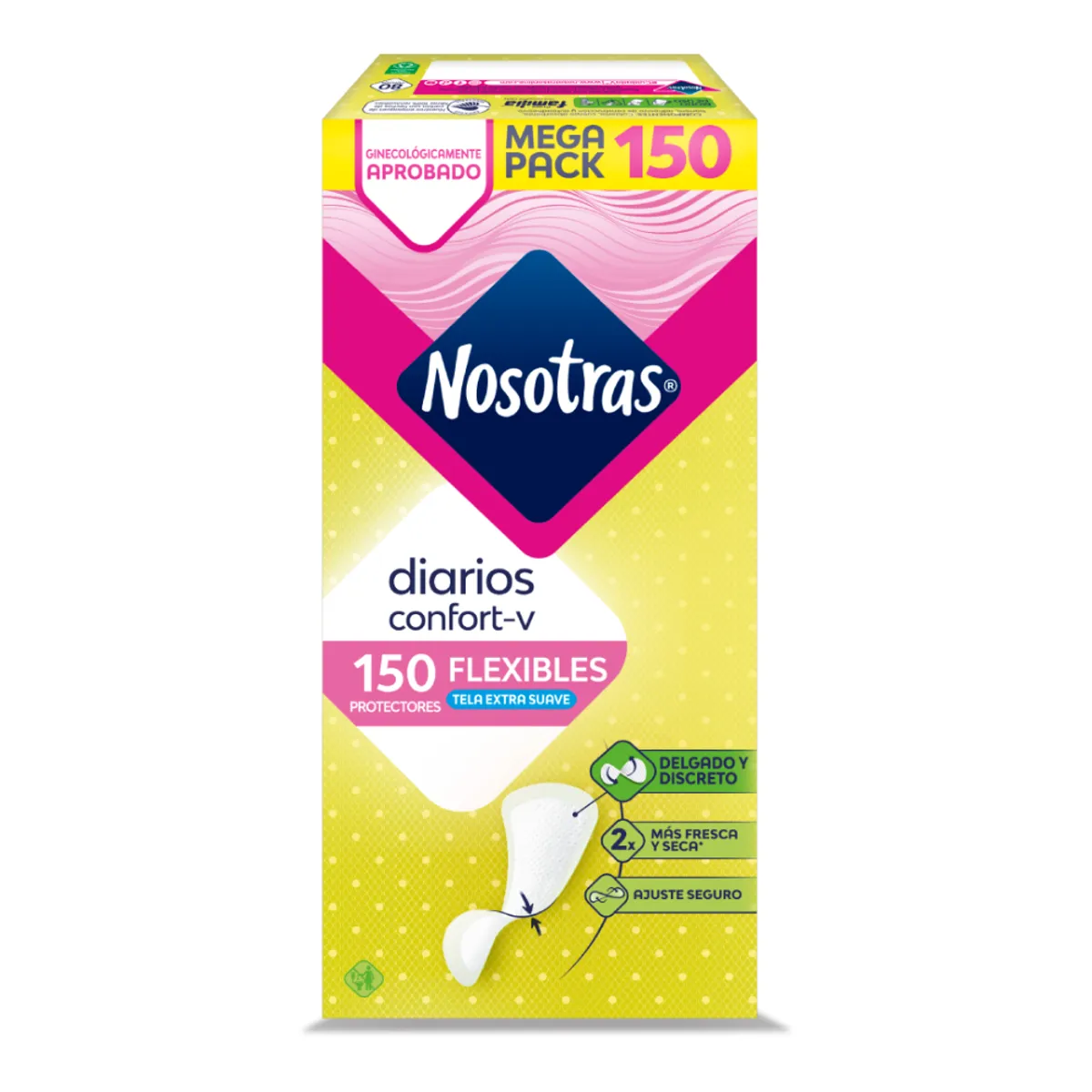 NOSOTRAS - Protectores Diarios Nosotras Flexibles Empaque 150 Und
