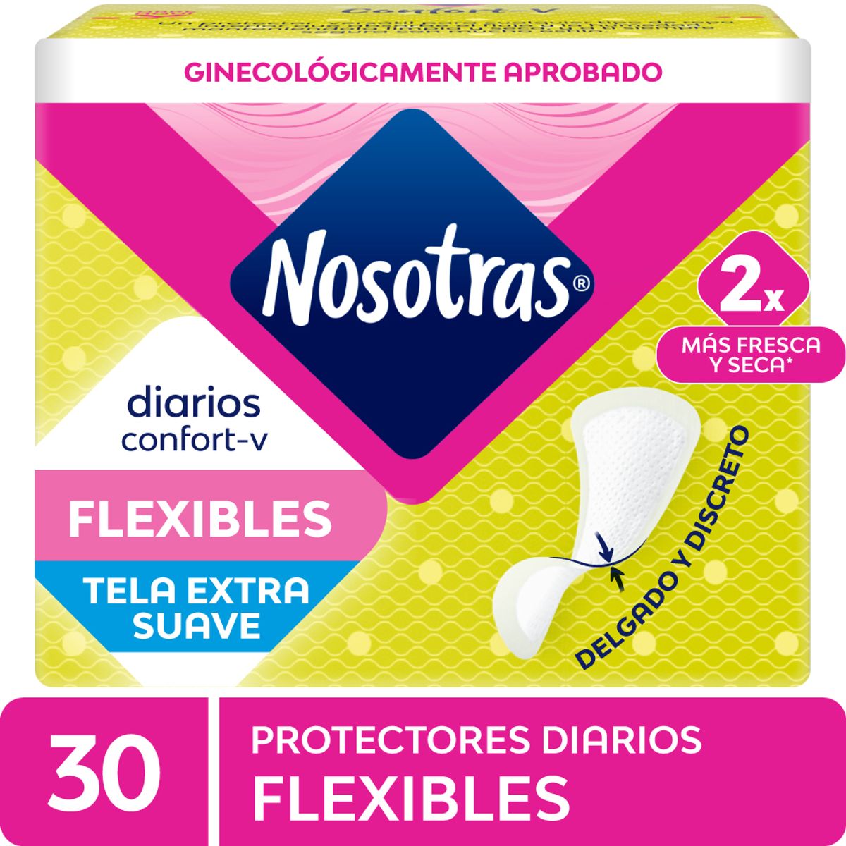 NOSOTRAS - Protectores Diarios Nosotras Flexibles Empaque 30 Und