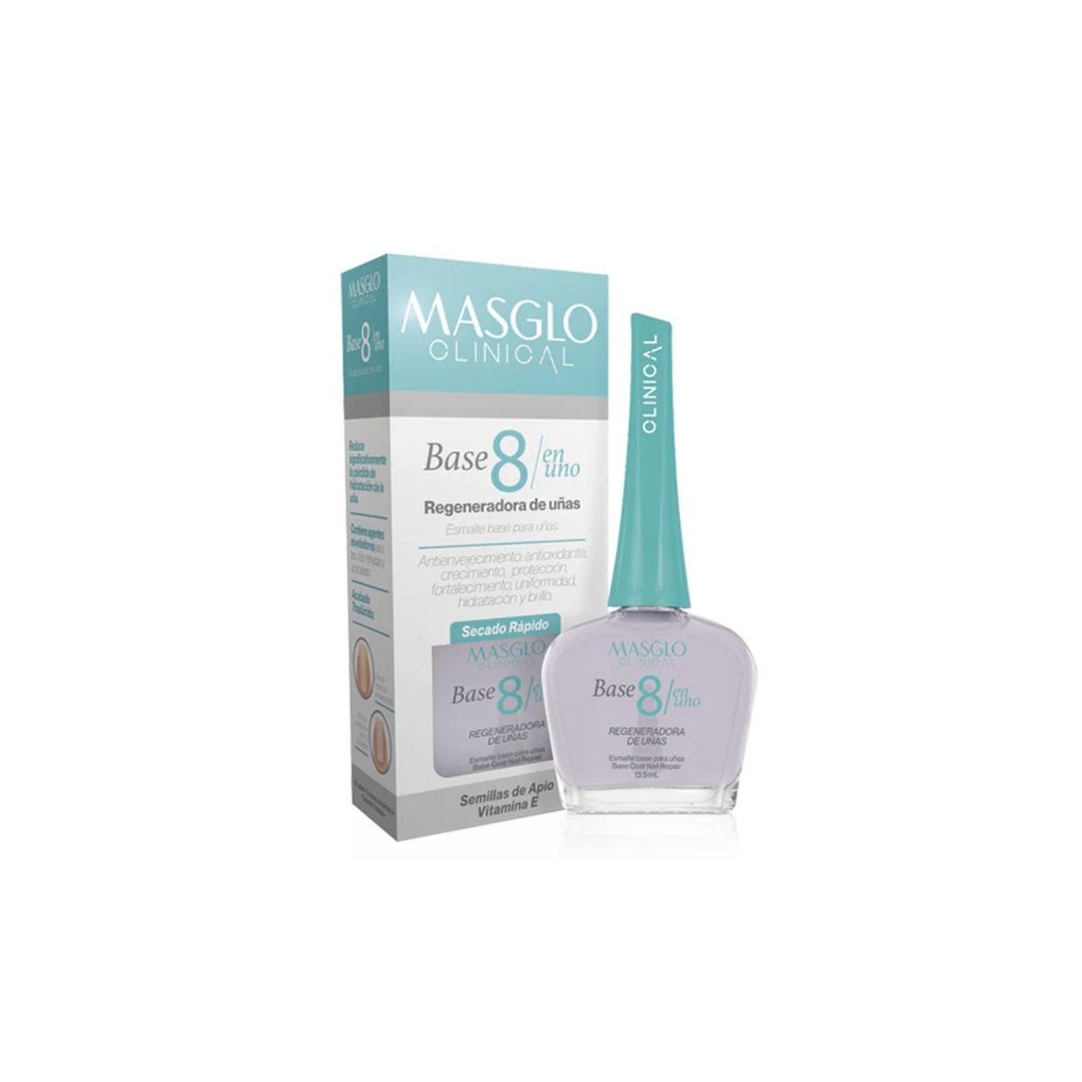 MASGLO - Base Masglo 8 En 1 Clinical Envase 13.5 mL