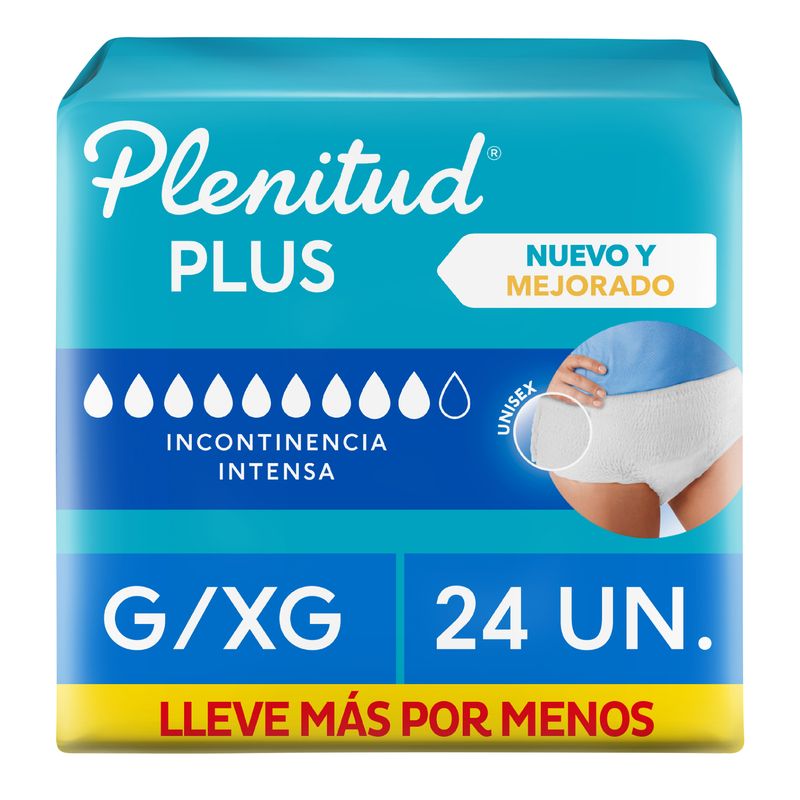 PLENITUD - Pants Protect Plus Plenitud Talla G/XG Empaque 24 Und