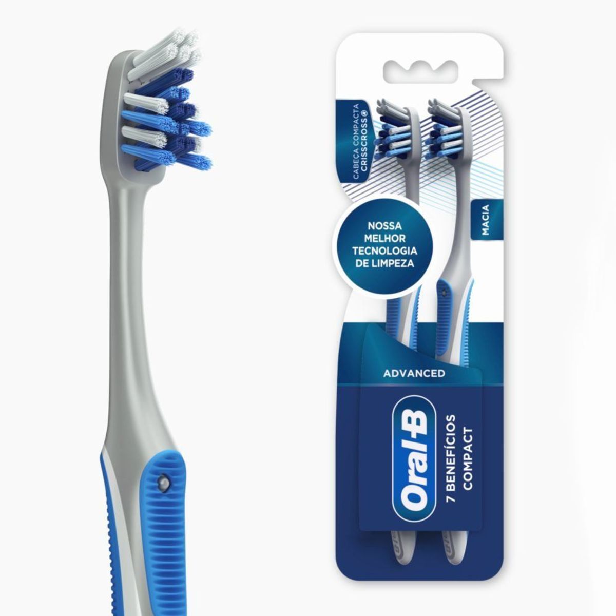 ORAL B - Cepillo Dental Oral B Advanced Compact Suave Empaque 2 Und