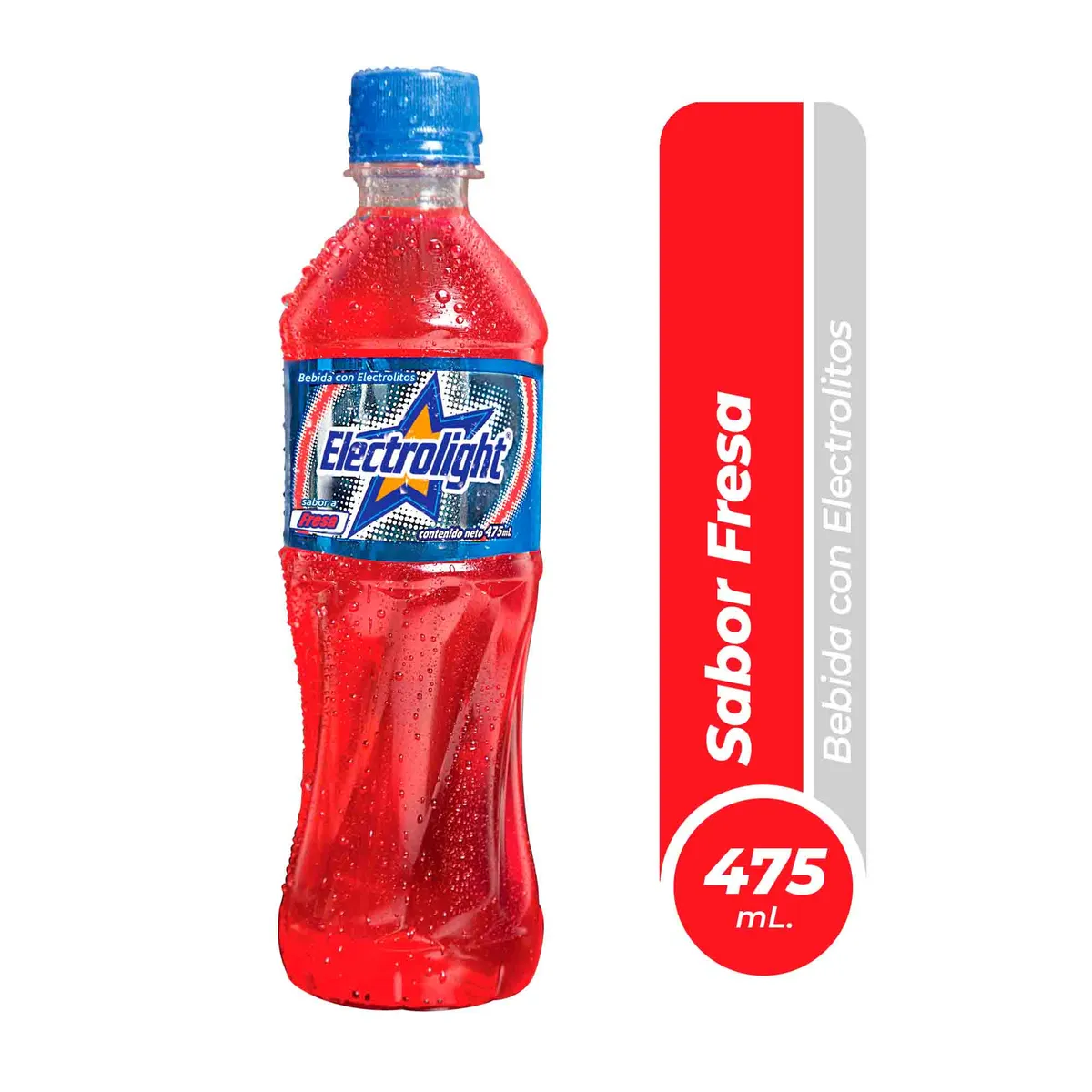 ELECTROLIGHT - Bebida Rehidratante Electrolight Fresa Botella 475 mL